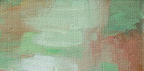 Abstract art background. Oil on canvas. Rough and express brushstrokes of paint.