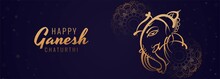 Happy Ganesh Chaturthi Festival Creative Banner Background