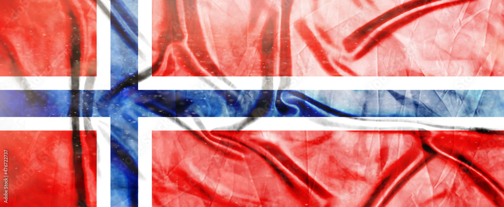 Norway flag, Realistic waving fabric flag, Flag Background texture, 3d ...