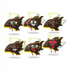 Poster - Plane chocolate gummy candy cartoon designs as a cute angel character