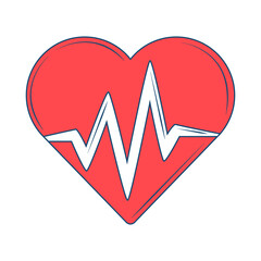 Sticker - health heartbeat medicine