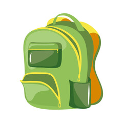 Wall Mural - green schoolbag supply