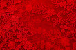 Colored red lace fabric. Vintage. Flowers background in Provence style. Decorative ornament background for fabric, textile, wrapping paper, cards, invitations, wallpaper, web design.