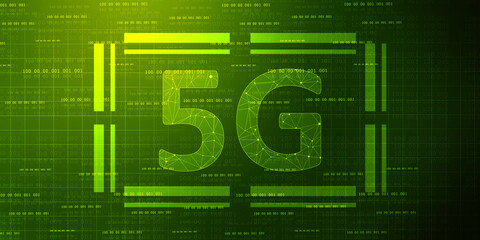 Poster - 2d rendering 5G Network 5G Connection