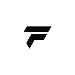 Sticker - Initials F logo design. Initial Letter Logo.