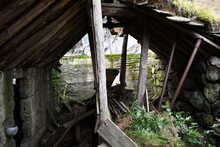 Inside Of Decaying Old Shed In Iceland 