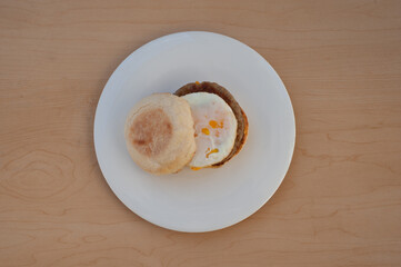 Wall Mural - egg and sausage muffin