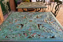 Top Of A Cast Iron Table Finely Decorated In Art Nouveau Style