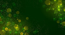 Holiday Abstract Shiny Color Gold Bokeh And Glitter