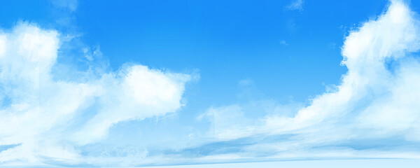 sunny day anime cloud painterly 3
