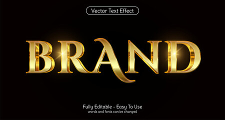 Leinwandbilder - Creative 3d editable text Brand style effect template