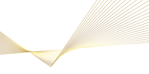 Aufkleber - Gold blend geometric lines on white background
