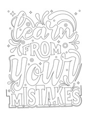 Wall Mural - motivational Quotes coloring page .love Quotes coloring page.