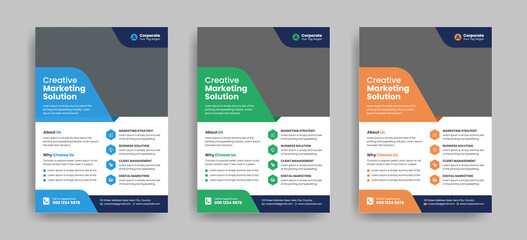 Corporate Business flyer template vector design, Flyer Template Geometric shape used for business poster layout, IT Company flyer, corporate banners, and leaflets.