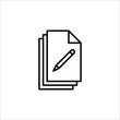 © NAPISAH - Edit file icon, note, sign up icon vector illustration