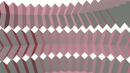 Poster - Pink abstract illustration from primitive shapes. Minimalism.