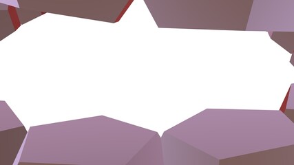 Poster - Pink abstract illustration from primitive shapes. Minimalism.