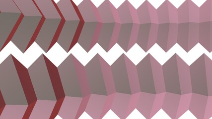 Poster - Pink abstract illustration from primitive shapes. Minimalism.