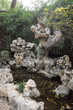 Rocks and pond at Hanshan Temple, in Suzhou, China
