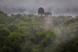 Fototapeta Miasto - Panorama of Tikal National Park