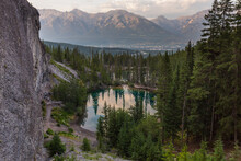 Grassi Lakes In Canmore, Alberta Near Banff National Park.
