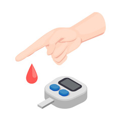 Wall Mural - Blood Sugar Tester Composition