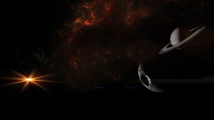 Wall Mural - black hole, science fiction wallpaper. beauty of deep space. colorful graphics for background, like 