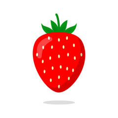 Wall Mural - Strawberries illustration. Food concept isolated vector