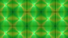Green  Brown Color Neon Zoom In Tunnel Pattern Background Animation