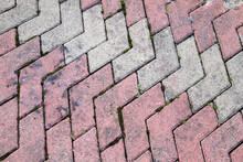 Cobblestone Street Pavement Texture, Close Up