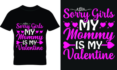 Wall Mural - valentine's day t-shirt design