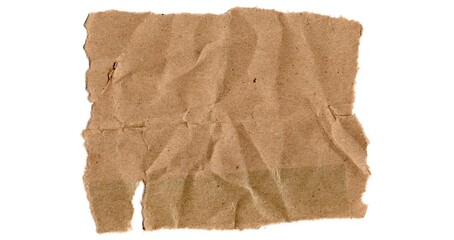 Kraft torn and creased Paper Texture for Background	