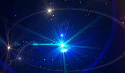 Wall Mural - abstract bright background with beautiful rays of light on black background. beautiful colored illus