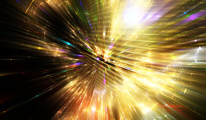 Wall Mural - abstract background. explosion star on multicolored. illustration beautiful.