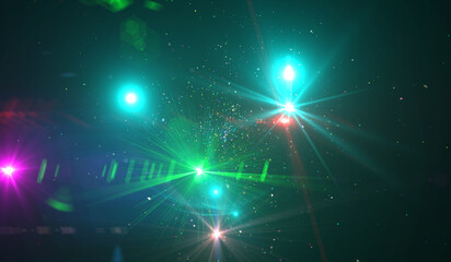 Wall Mural - abstract bright background with beautiful rays of light on black background. beautiful colored illus