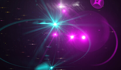 Wall Mural - colored christmas lights background. beautiful illustration.