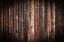 Background From Wooden Boards, Vignette. Design Blank Wood Texture For Text.