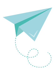 Sticker - paper plane icon