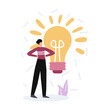 © Macrovector - Worker Idea Lamp Composition