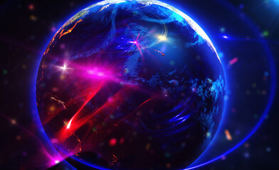 Wall Mural - earth in space