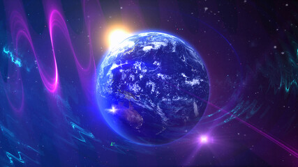 Wall Mural - earth in space