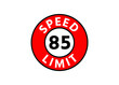 © Rubel - Traffic sign speed limit 85 km h