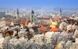 Fototapeta Niebo - Zielona Góra Zimą- Stare Miasto
