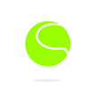 © RSLN - Tennis ball icon vector symbol isolated on white background Tennis ball championship or tournament vector design.