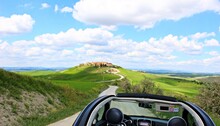 Italy, Tuscany: View of Tuscany hills.