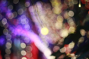 Wall Mural - Blur bokeh light bokeh abstract light background Blurred background. with color and bright on a New year Event.