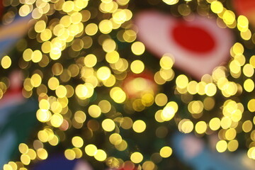 Wall Mural - Blur bokeh light bokeh abstract light background Blurred background. with color and bright on a New year Event.