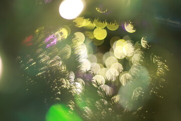 Wall Mural - Blur bokeh light bokeh abstract light background Blurred background. with color and bright on a New year Event.