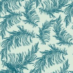  pattern seamless of green leaves.