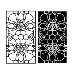 Wall Mural - Gothic windows. Vintage frames. Church stained-glass windows